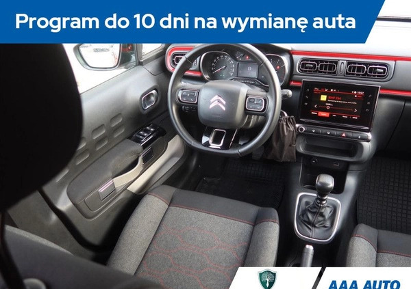 Citroen C3 cena 53000 przebieg: 76009, rok produkcji 2019 z Nowogród Bobrzański małe 172